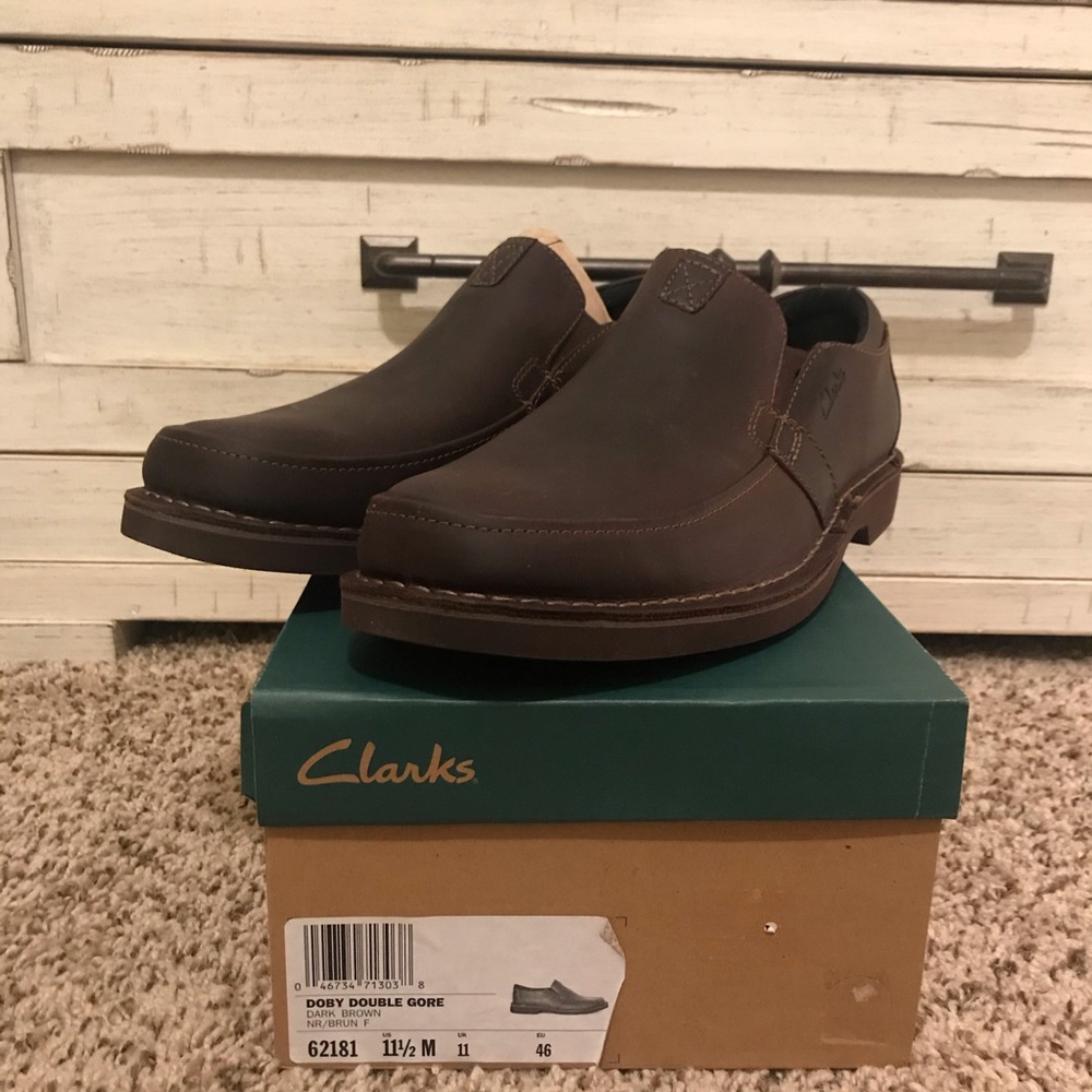 Brown Clark’s Dress Shoes